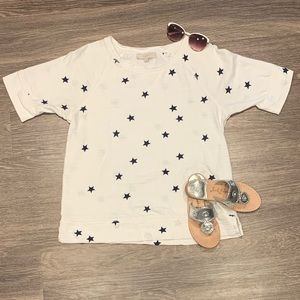LOFT Short Sleeve French Terry Sweatshirt